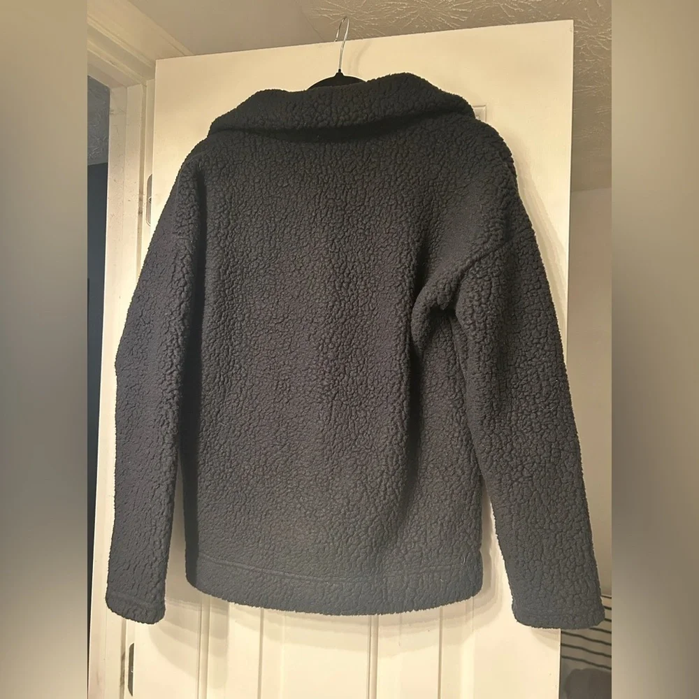 J.Crew Polartec® Fleece Black Half-Zip Pullover Jacket - Picture 6 of 8